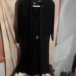Tommy Hilfiger Elegant Black Dress-101